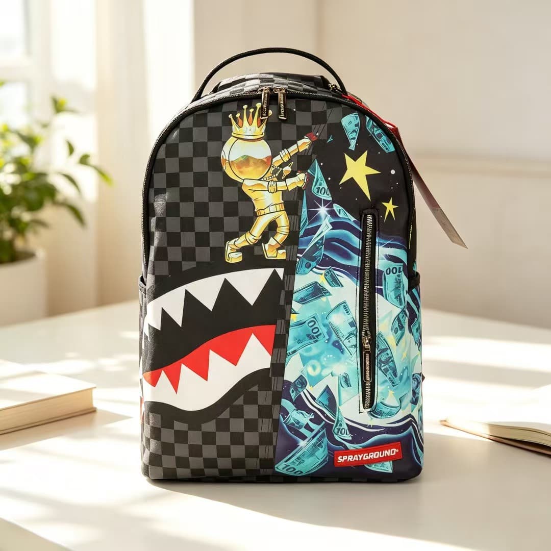 Sprayground Shark Backpack Astronaut Money Print
