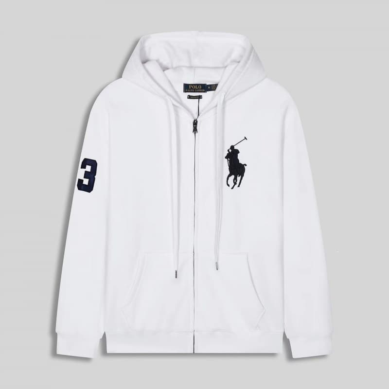 Zipper Big Horse Logo White Black Logo