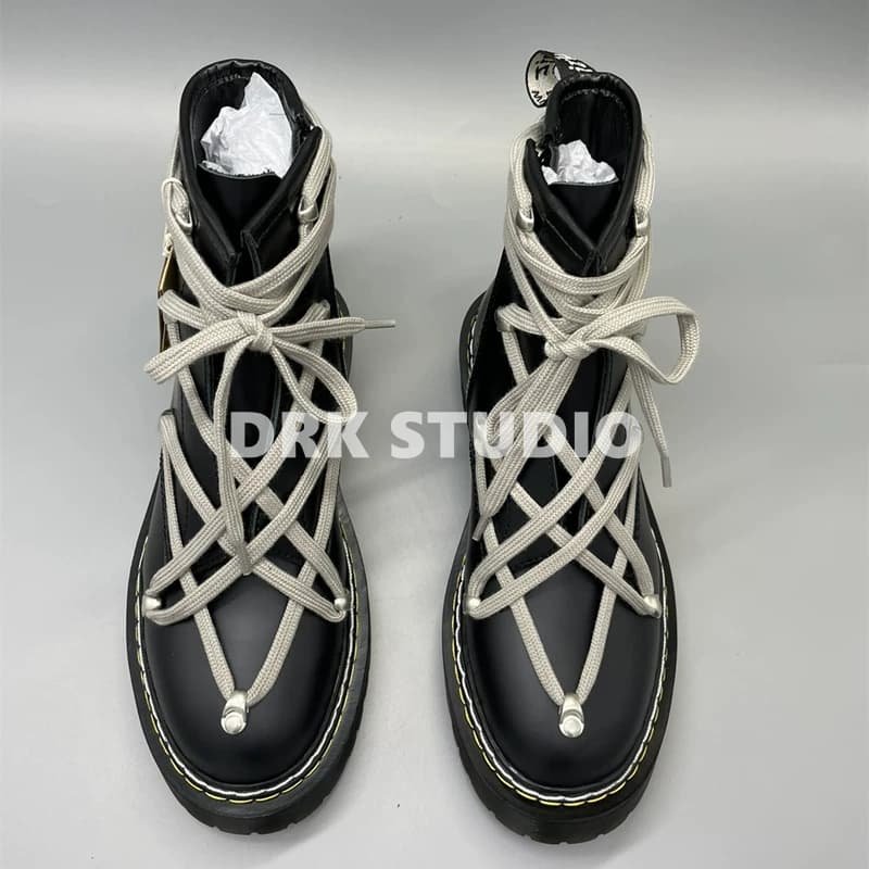 Dr. Martens Lace-Up Boot Crisscross Strap