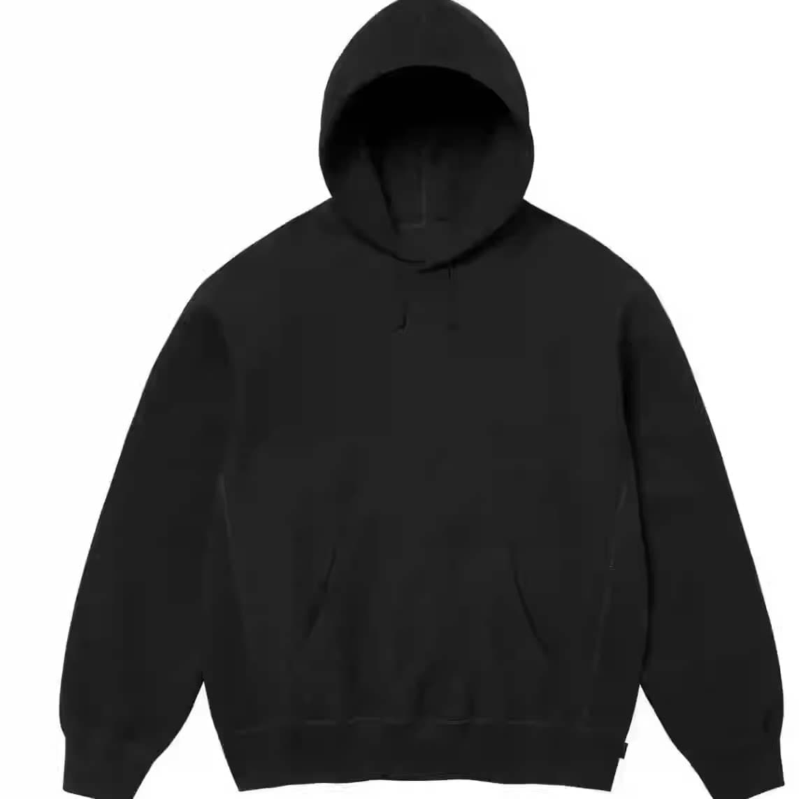 Supreme Hooded Sweatshirt Solid Black