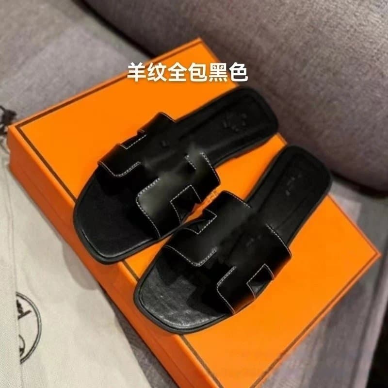 Hermès Oran Sandal All Black