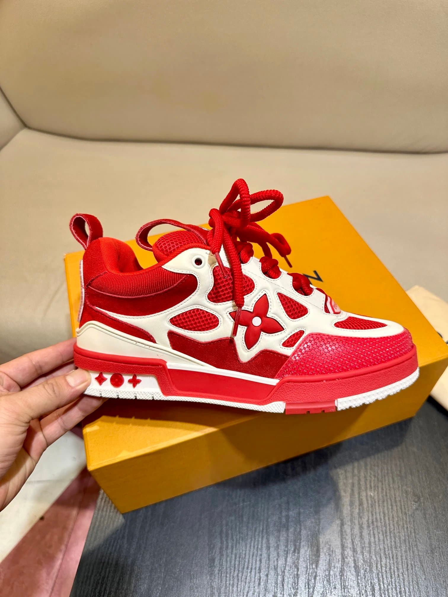 Louis Vuitton LV Trainer Monogram Flower