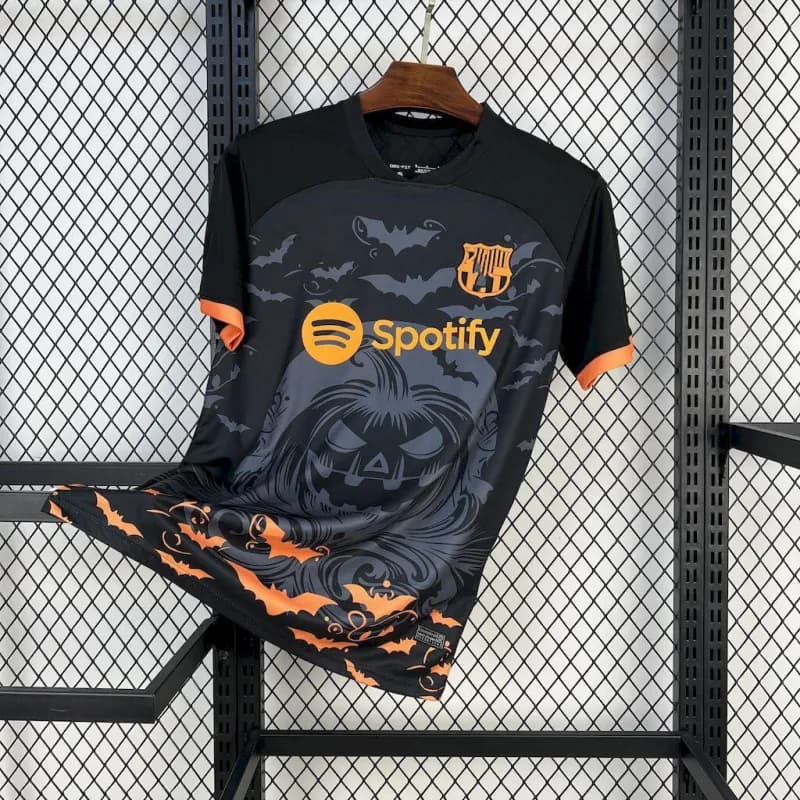 FC Barcelona Home Jersey Spotify Sponsor Edition — 2526巴萨黑色特别版蝙蝠