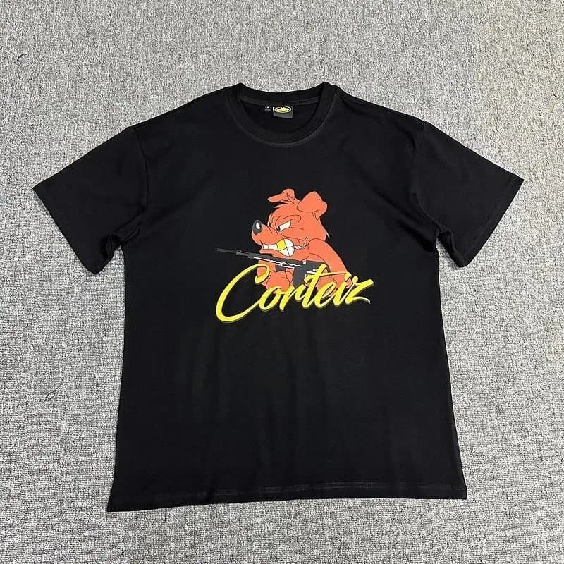 Corteiz Logo Tee White Script — 39