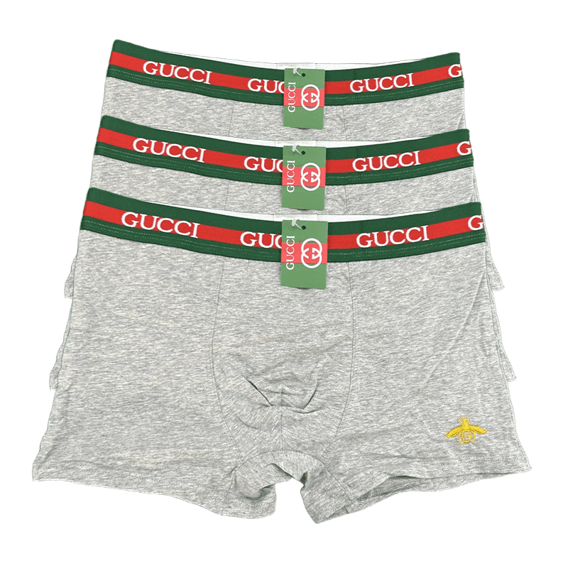 Emporio Armani Boxer Briefs Gold Logo Waistband — 2903004NK-三条装