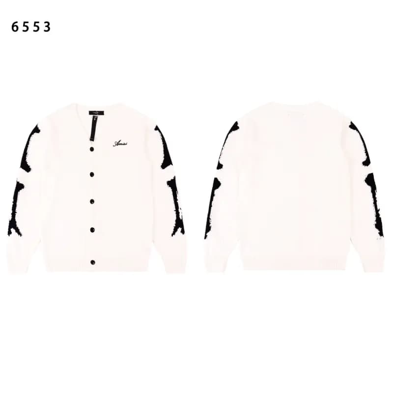 Amiri Cardigan Bone Print