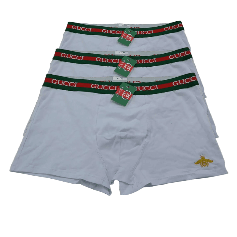 Emporio Armani Boxer Briefs Gold Logo Waistband — 2903001NK-三条装