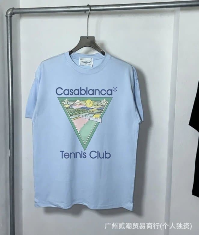 Casablanca Graphic Tee Owl Print — C-130 蓝色