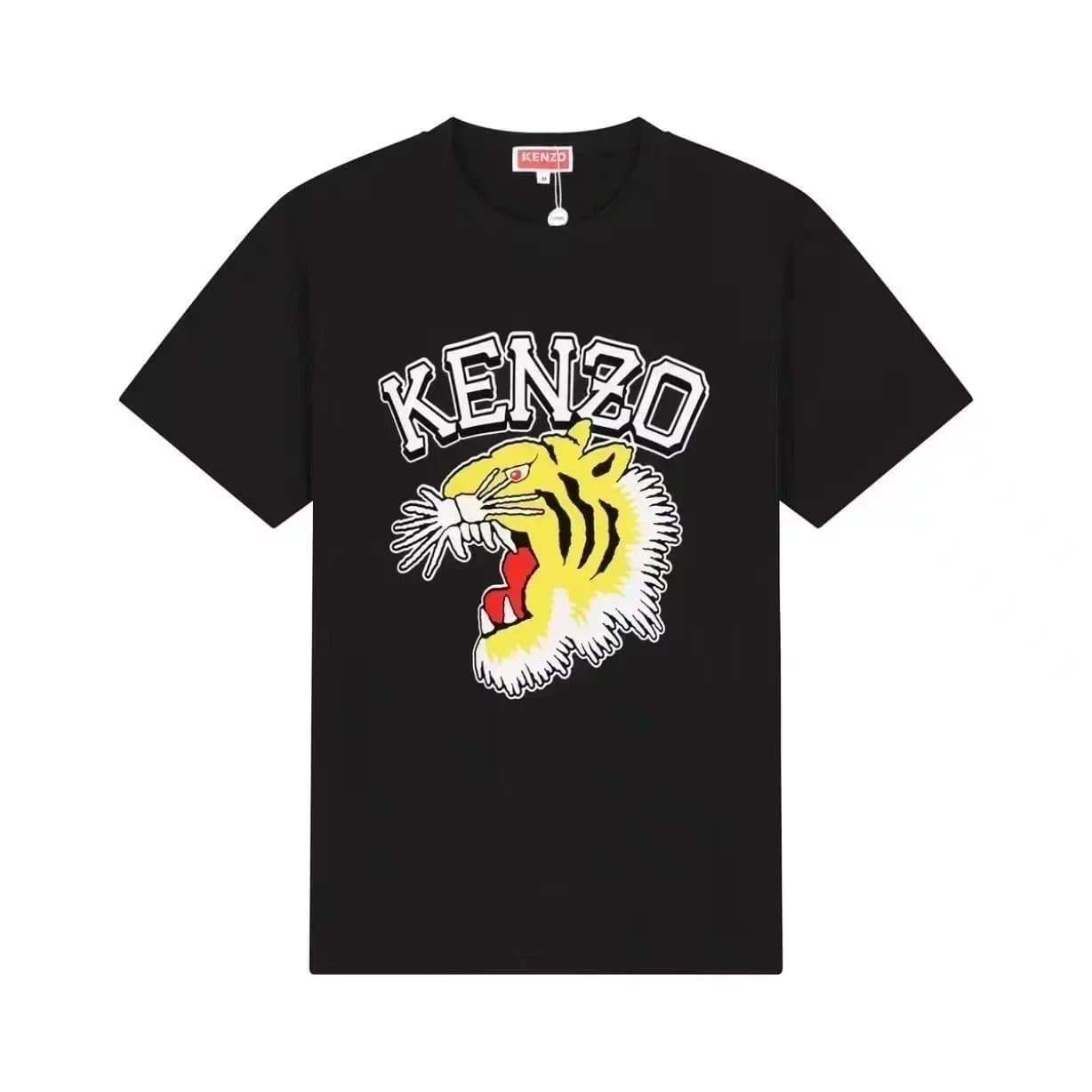 Kenzo Tiger Graphic Tee Embroidered Tiger — 20