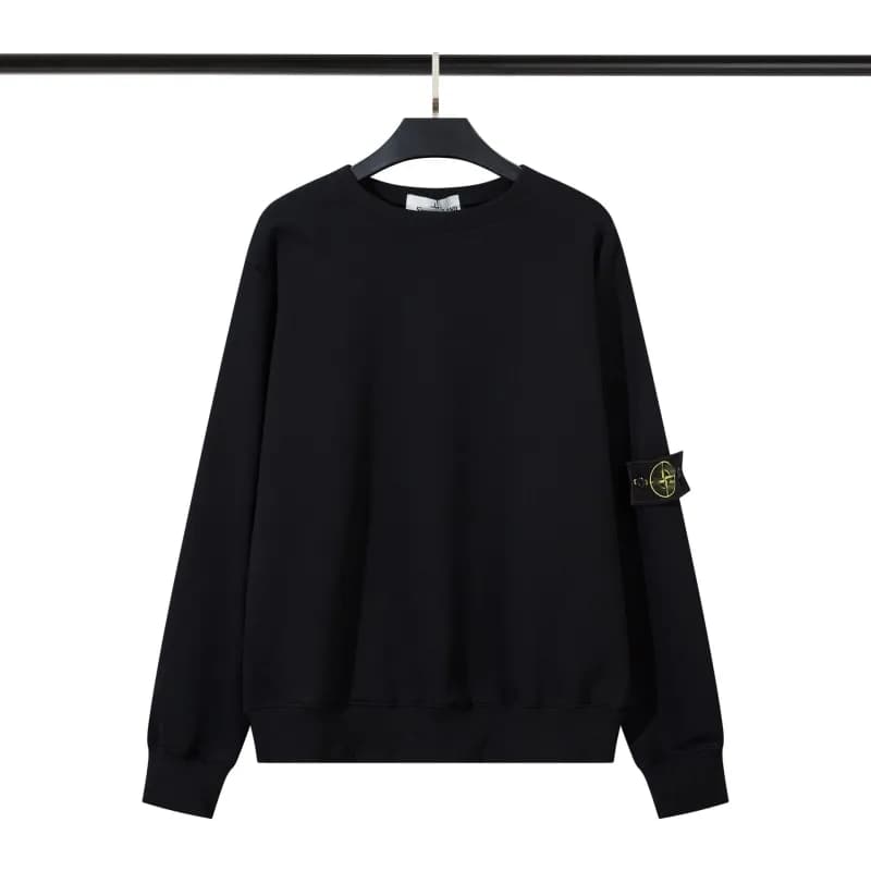 Stone Island Cotton Sweatshirt Compass Patch