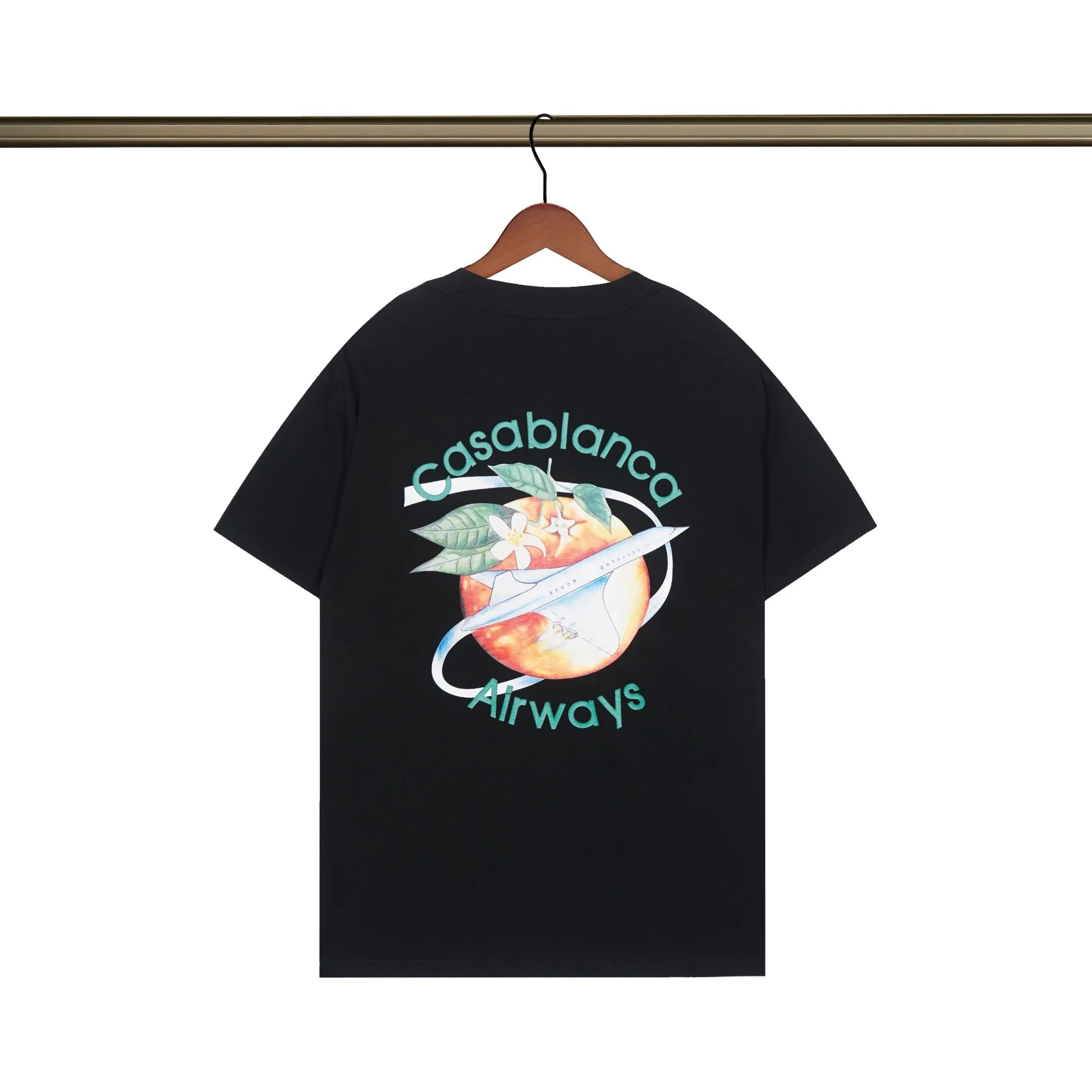 Casablanca Graphic Tee Swan Garden Print — 010128028-1