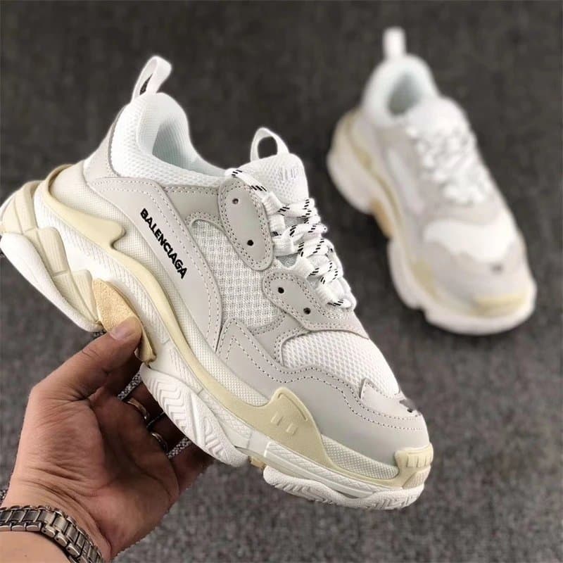Balenciaga Triple S White Beige