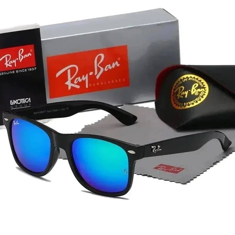 Ray-Ban Clubmaster Tortoiseshell — 二140亮黑蓝膜+配送盒