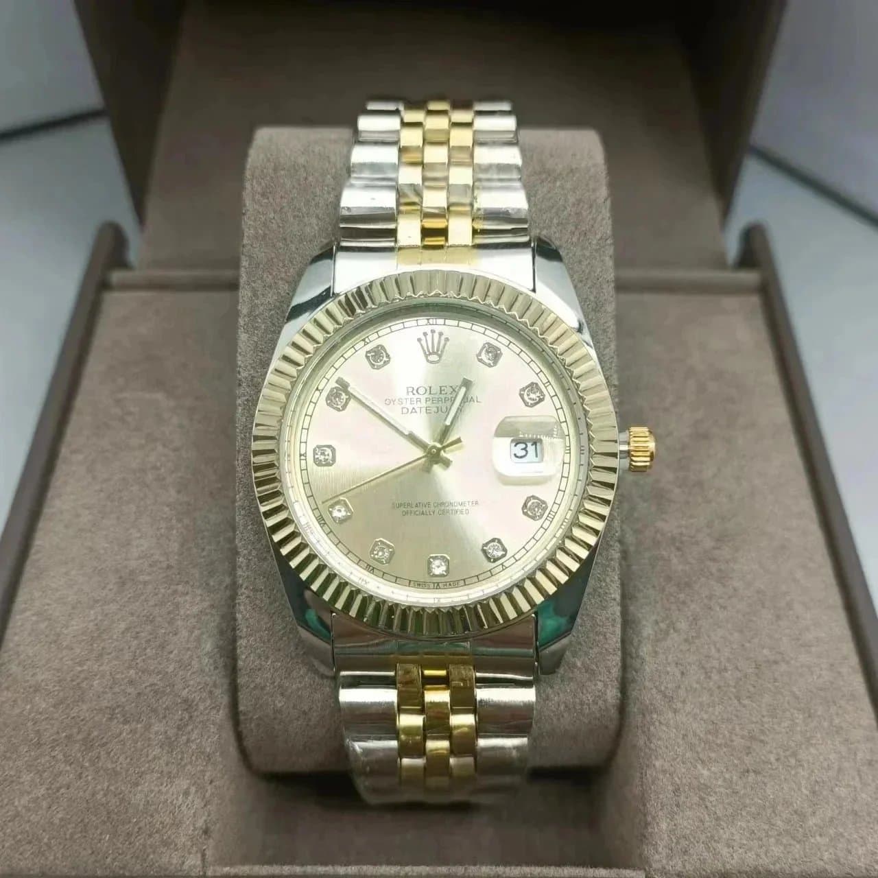 Rolex Oyster Perpetual Datejust Two-Tone Diamond Dial