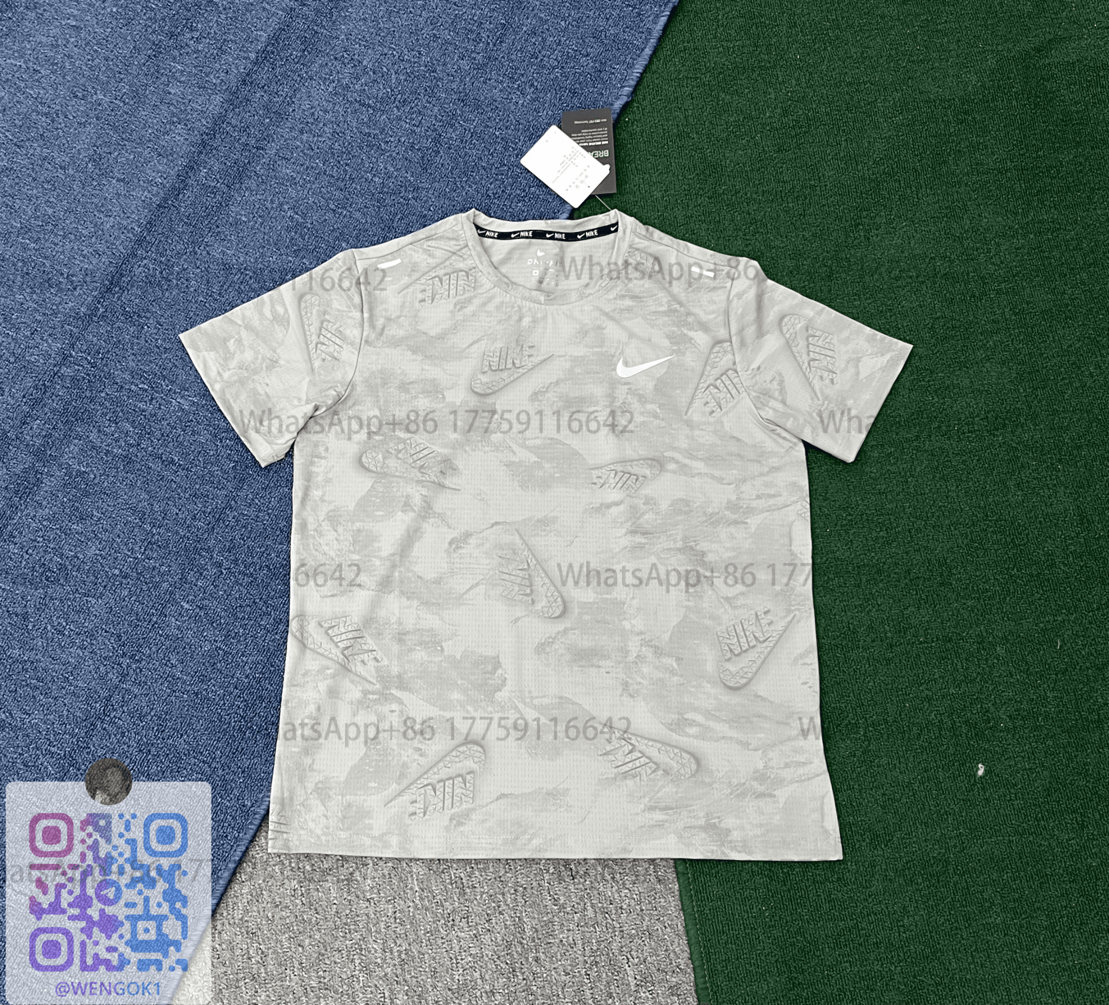 Nike Dri-FIT T-Shirt All-Over Swoosh Print