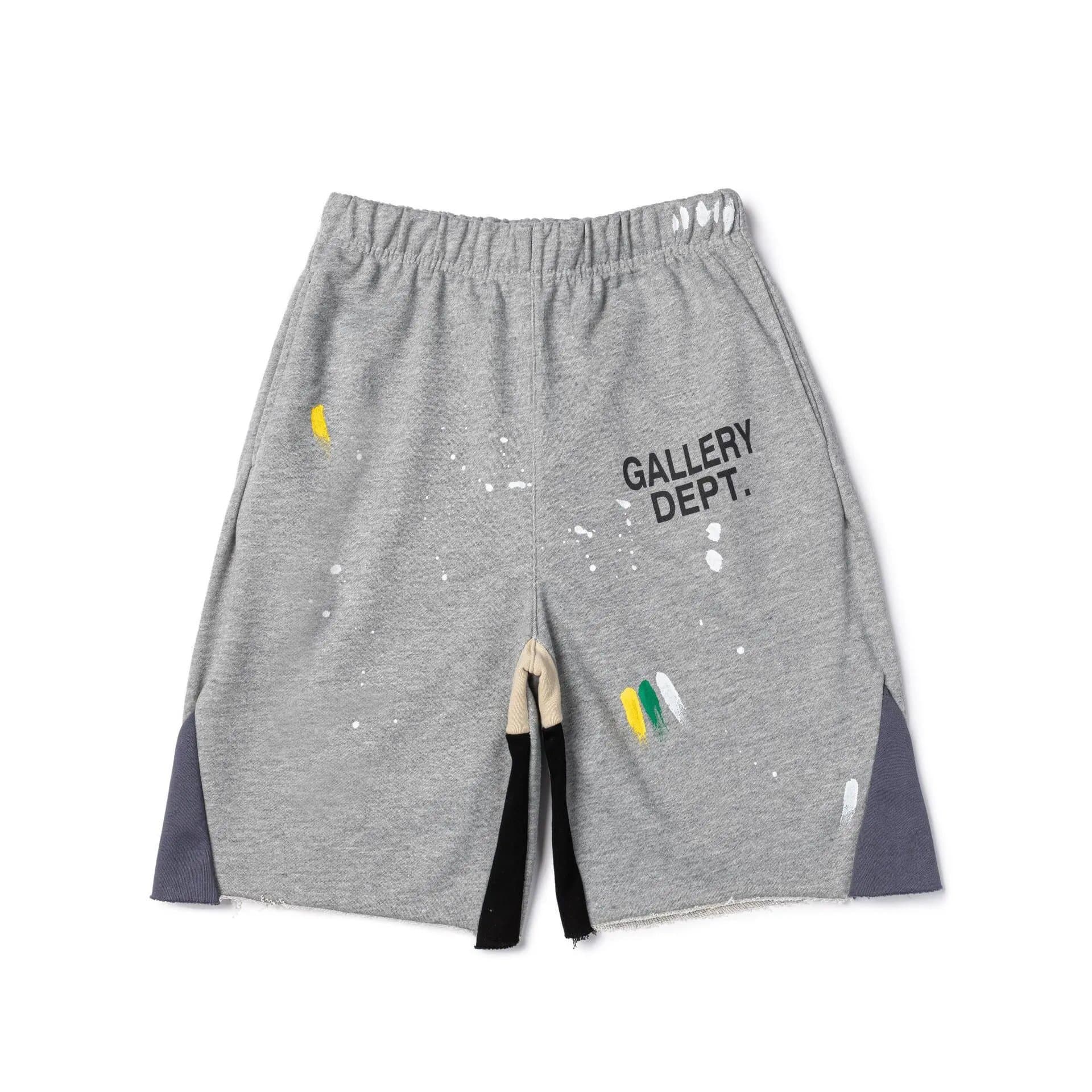 Gallery Dept. Paint Splatter Shorts Gallery Dept Logo — 301灰色