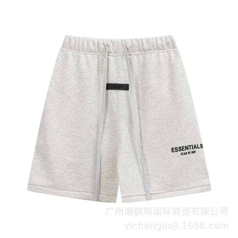 Fear of God Essentials Logo Shorts Heather Grey