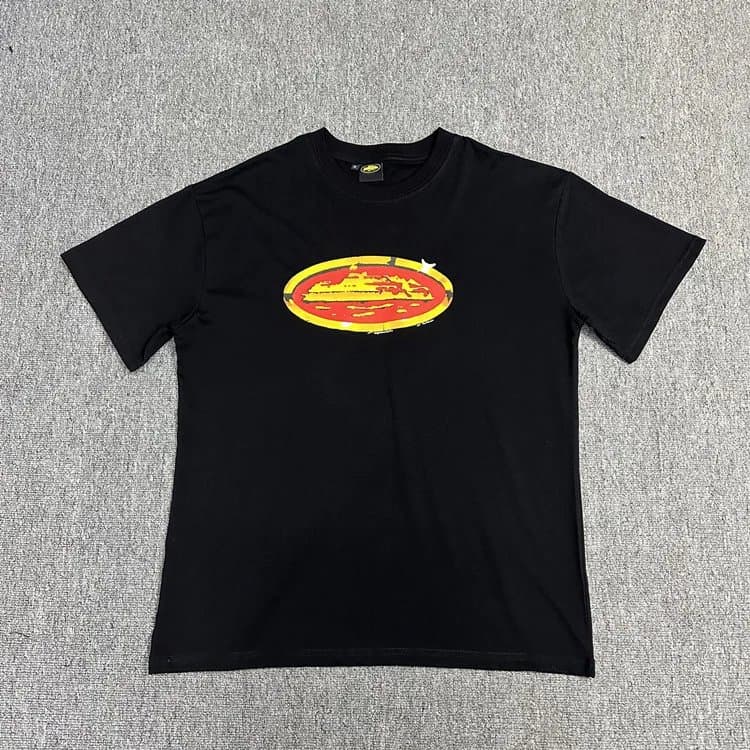 Corteiz Flame C Tee Flame Logo — 3106 black