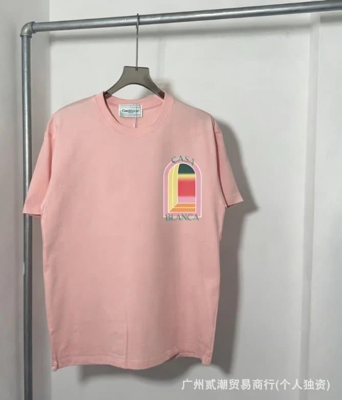 Casablanca Graphic Tee Owl Print — C-131 粉色