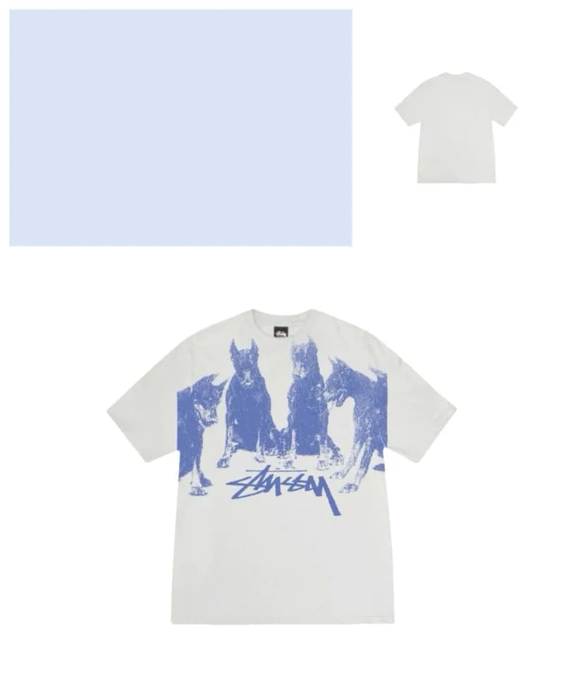 Stüssy Graphic Tee Doberman Print