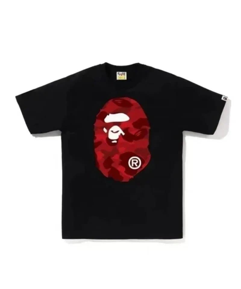 BAPE Ape Head Tee Red Camo Ape Head