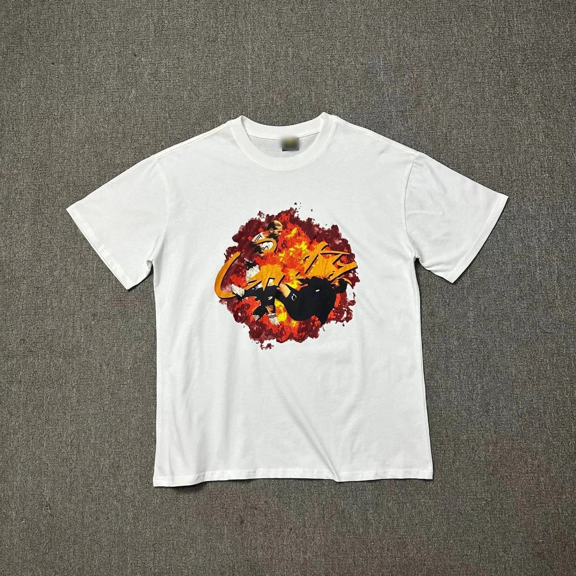 Corteiz Property of CRTZ Tee Red Yellow Green Graphic — 08