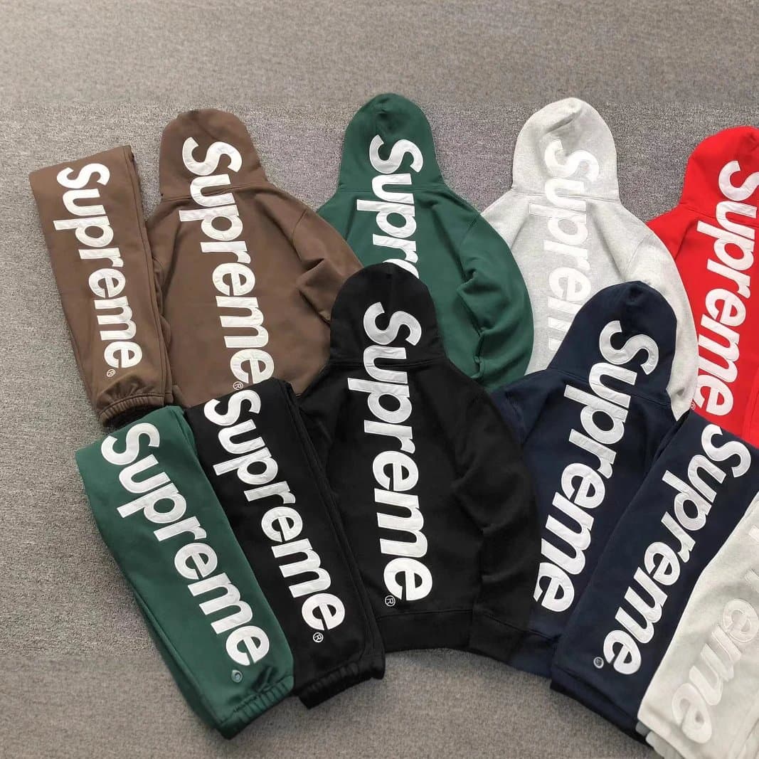 Supreme Track Pants Side Panel — 563#1994字母box黑色