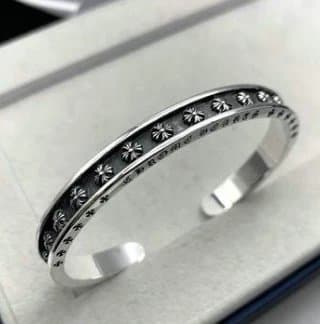 Chrome Hearts Cuff Bracelet Cross Motif