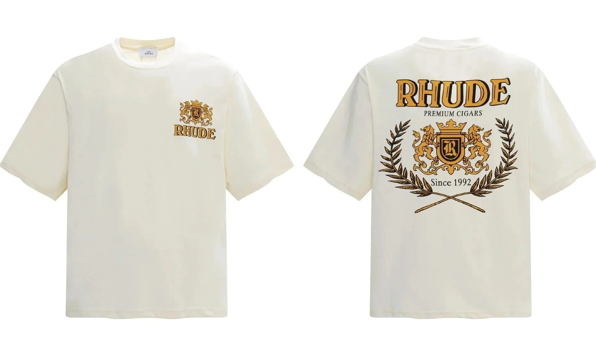 Rhude Cigar Logo Tee Premium Cigars Print