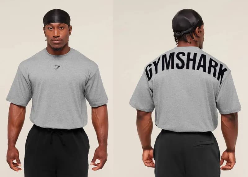Cropped Tee GYMSHARK Back Print
