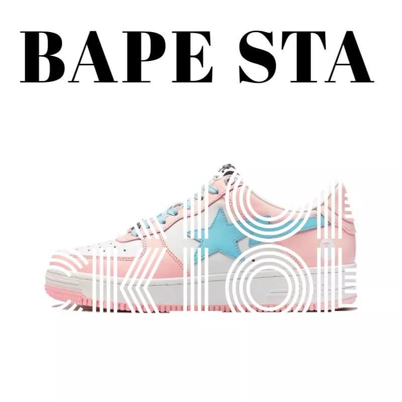 BAPE STA Pink Blue Star