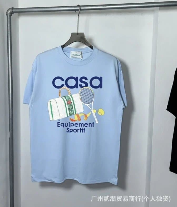 Casablanca T-Shirt Tennis Graphic
