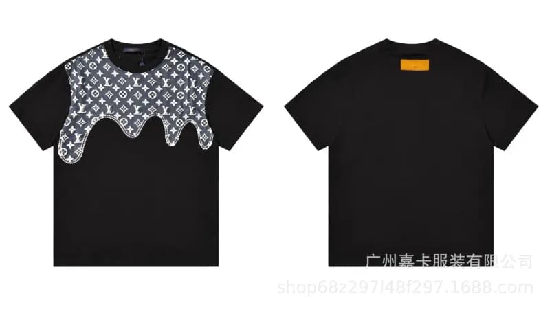 Louis Vuitton T-Shirt Brushstroke Logo — 639黑色