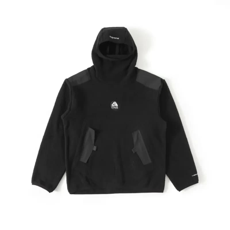 Supreme × The North Face Fleece Hooded Jacket TNF Logo