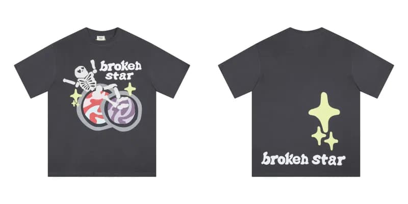 Broken Planet Graphic Tee Broken Star Print