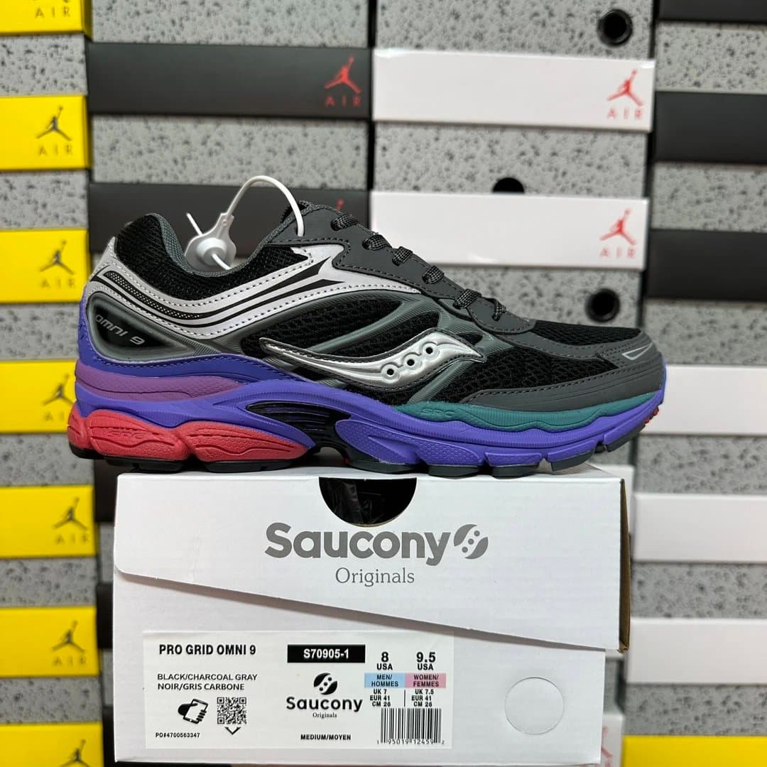 Saucony Pro Grid Omni 9 Black/Silver — S70905-1(40-45)