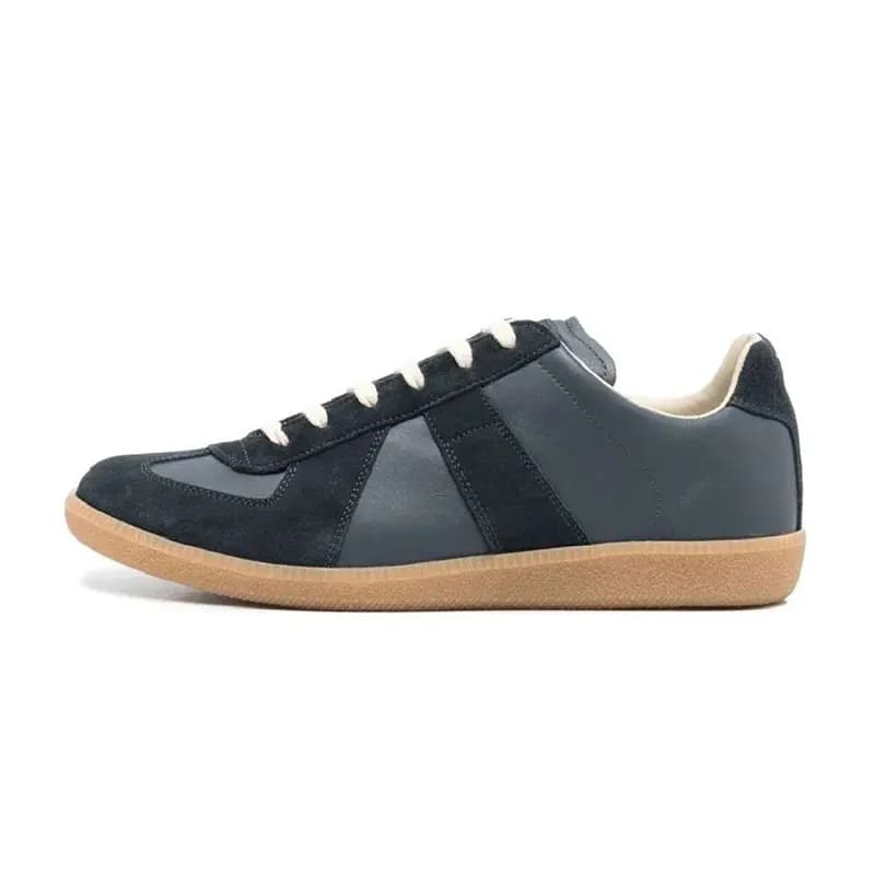 Maison Margiela Future Sneaker Navy Grey Suede Leather