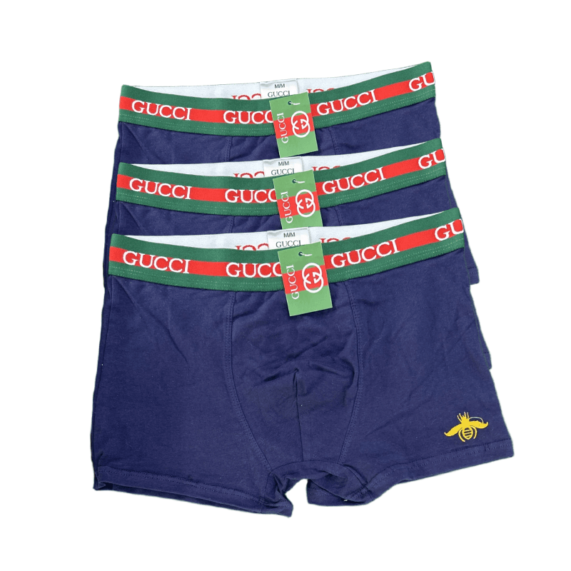Emporio Armani Boxer Briefs Gold Logo Waistband — 2903003NK-三条装