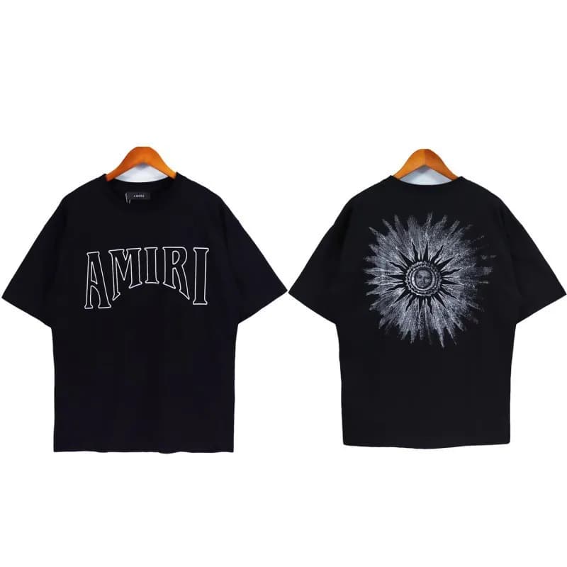 Amiri Graphic Tee Sunburst Logo