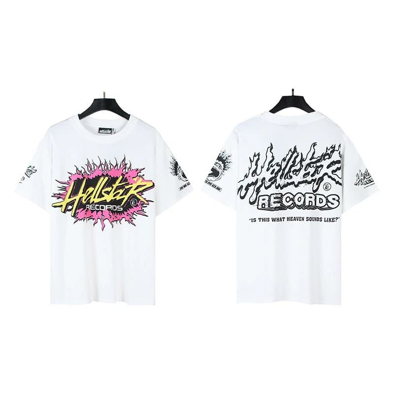 Hellstar Graphic Tee Human Department Skull Print — 587白色