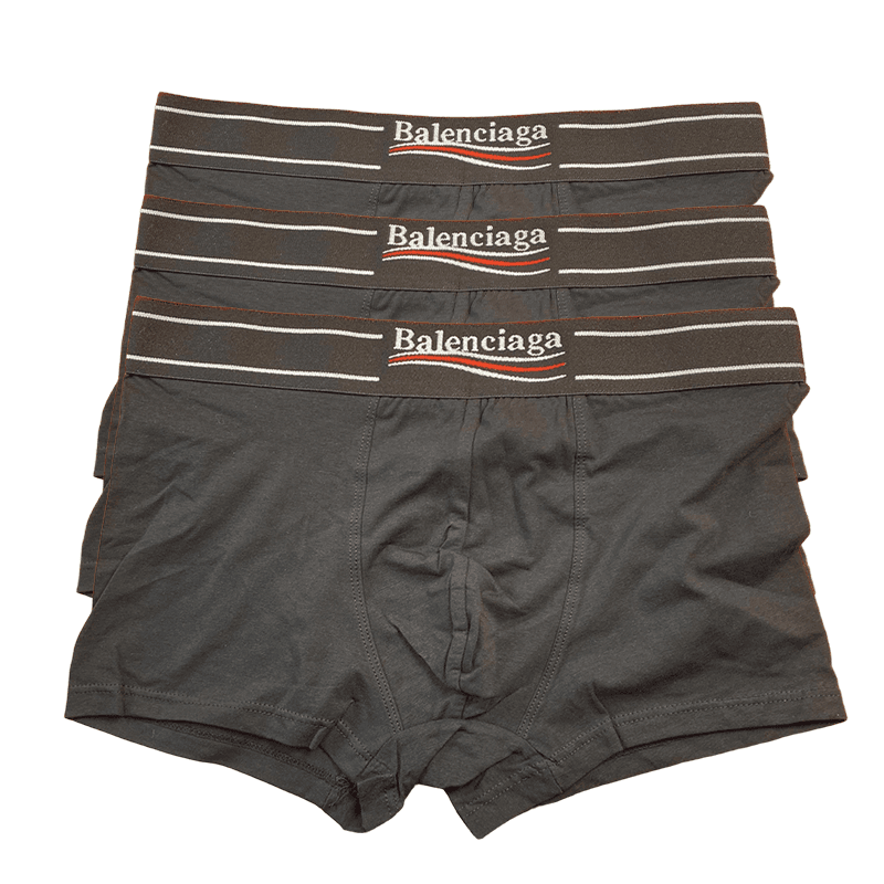 Emporio Armani Boxer Briefs Gold Logo Waistband — 2909003NK-三条装