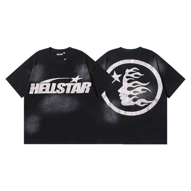 Hellstar Graphic Tee Human Department Skull Print — 691