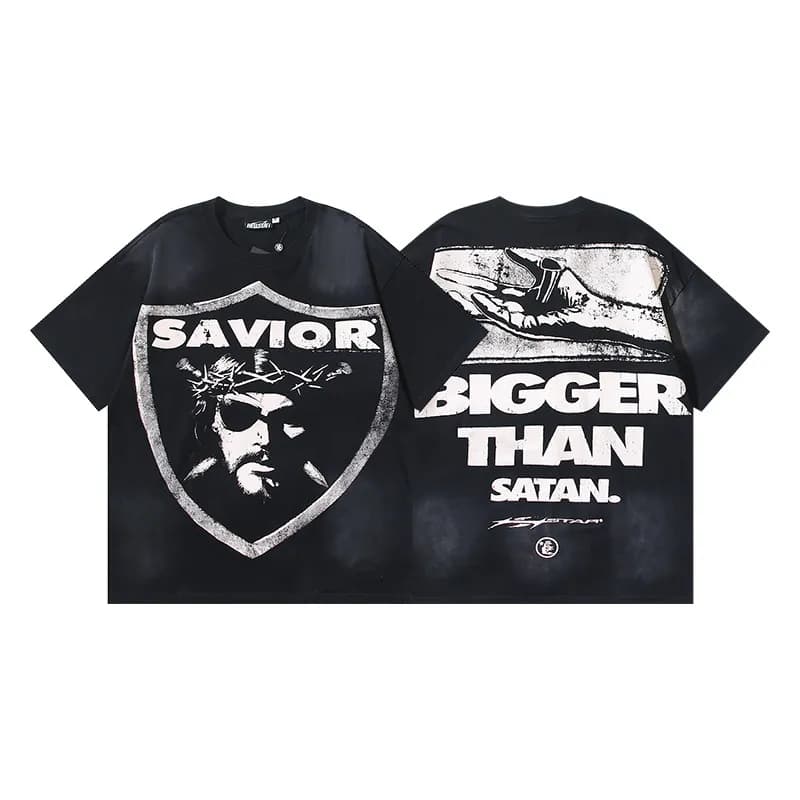 Hellstar Graphic Tee Alien Print — TX4HK085