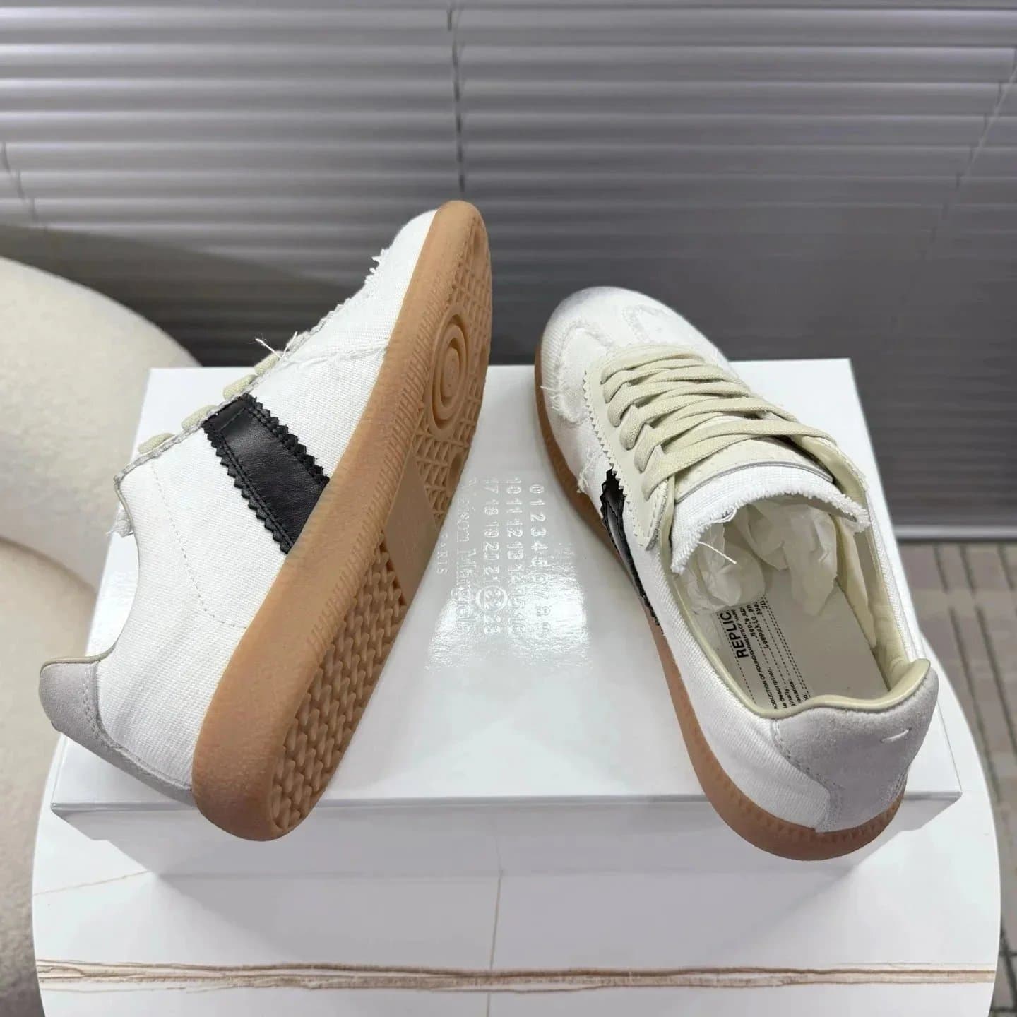 Maison Margiela Tabi Sneaker Black Suede Leather — 08