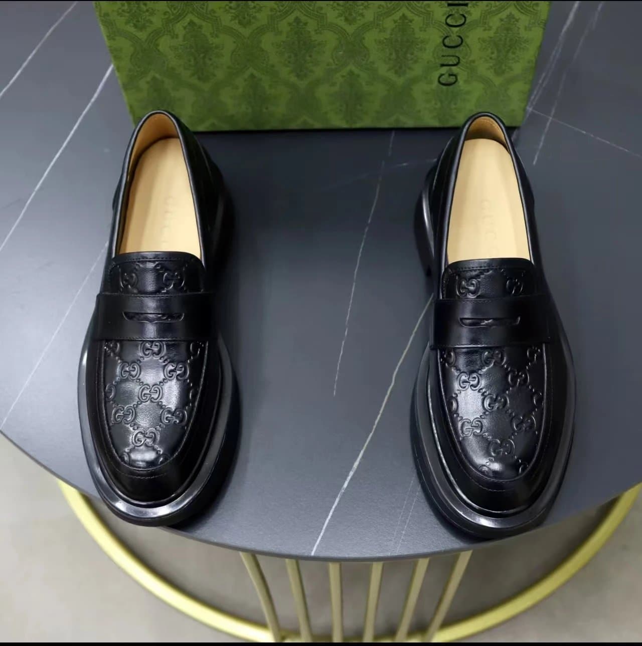 Gucci GG Marmont Loafer Embossed GG