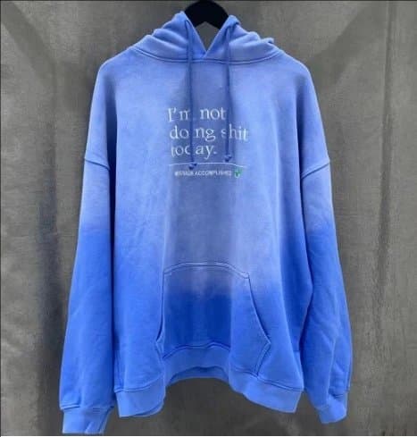Vetements Hoodie Acid Wash — V116蓝