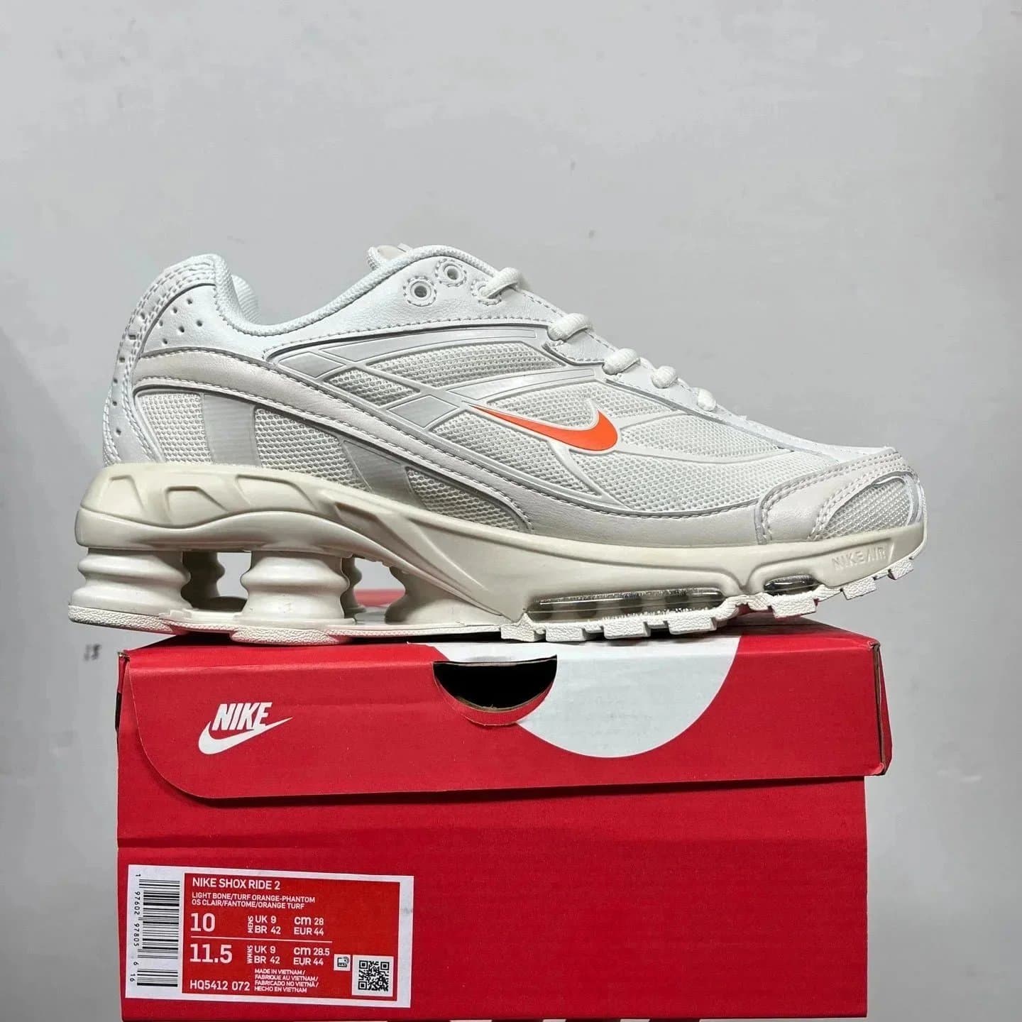 Nike Shox Ride 2 Light Bone/Turf Orange