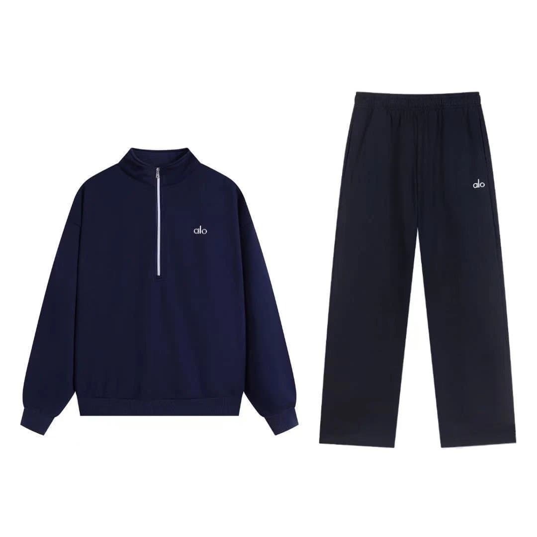 Aimé Leon Dore Quarter-Zip Set Navy