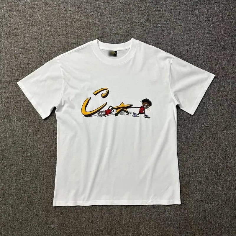 Corteiz Property of CRTZ Tee Red Yellow Green Graphic — 28
