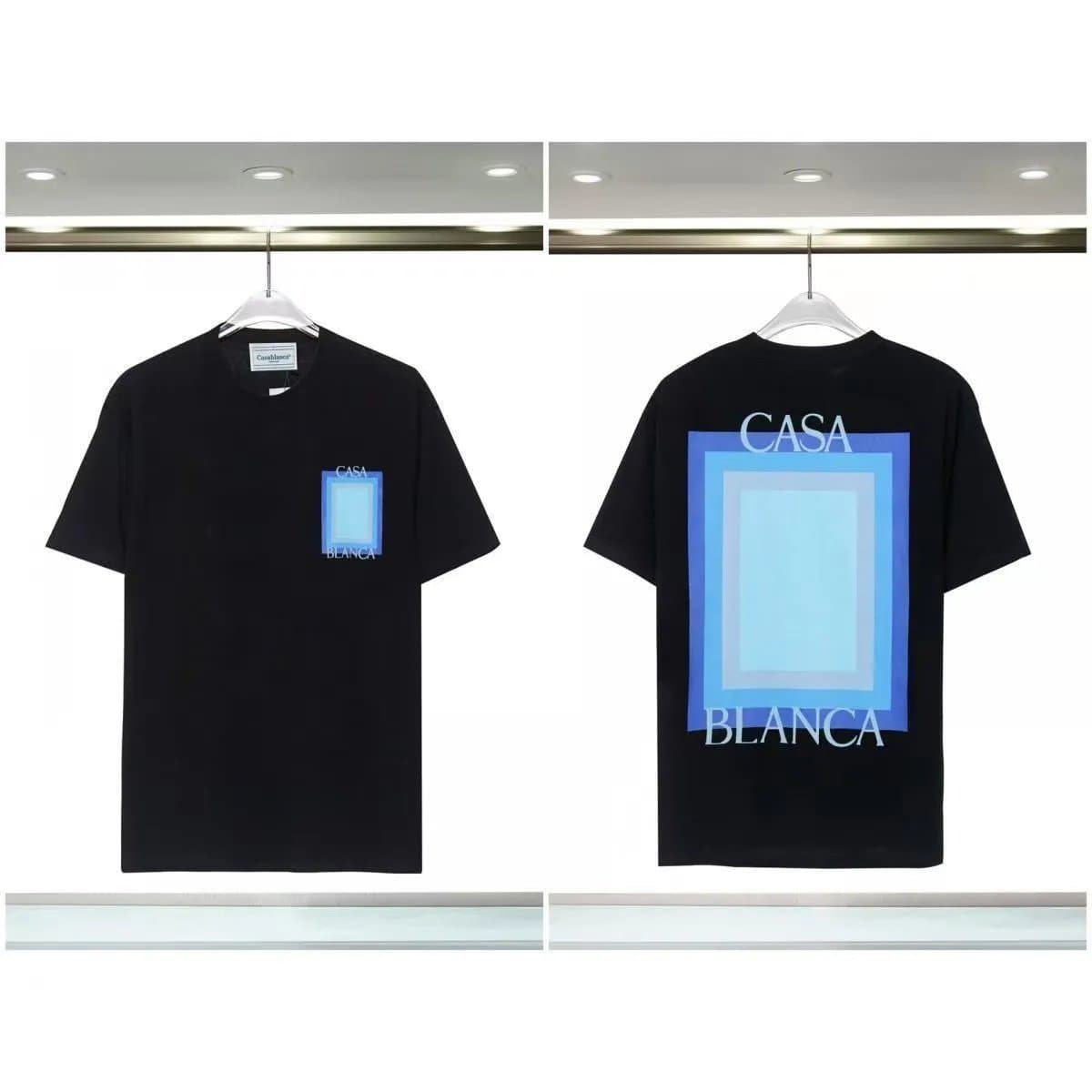 Casablanca Graphic T-Shirt Casa Blanca Blue Frame